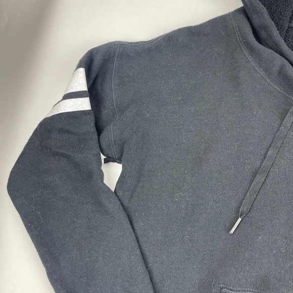 Reebok Hoodie Womens XS Black Pocket Drawstring - Picture 4 of 9